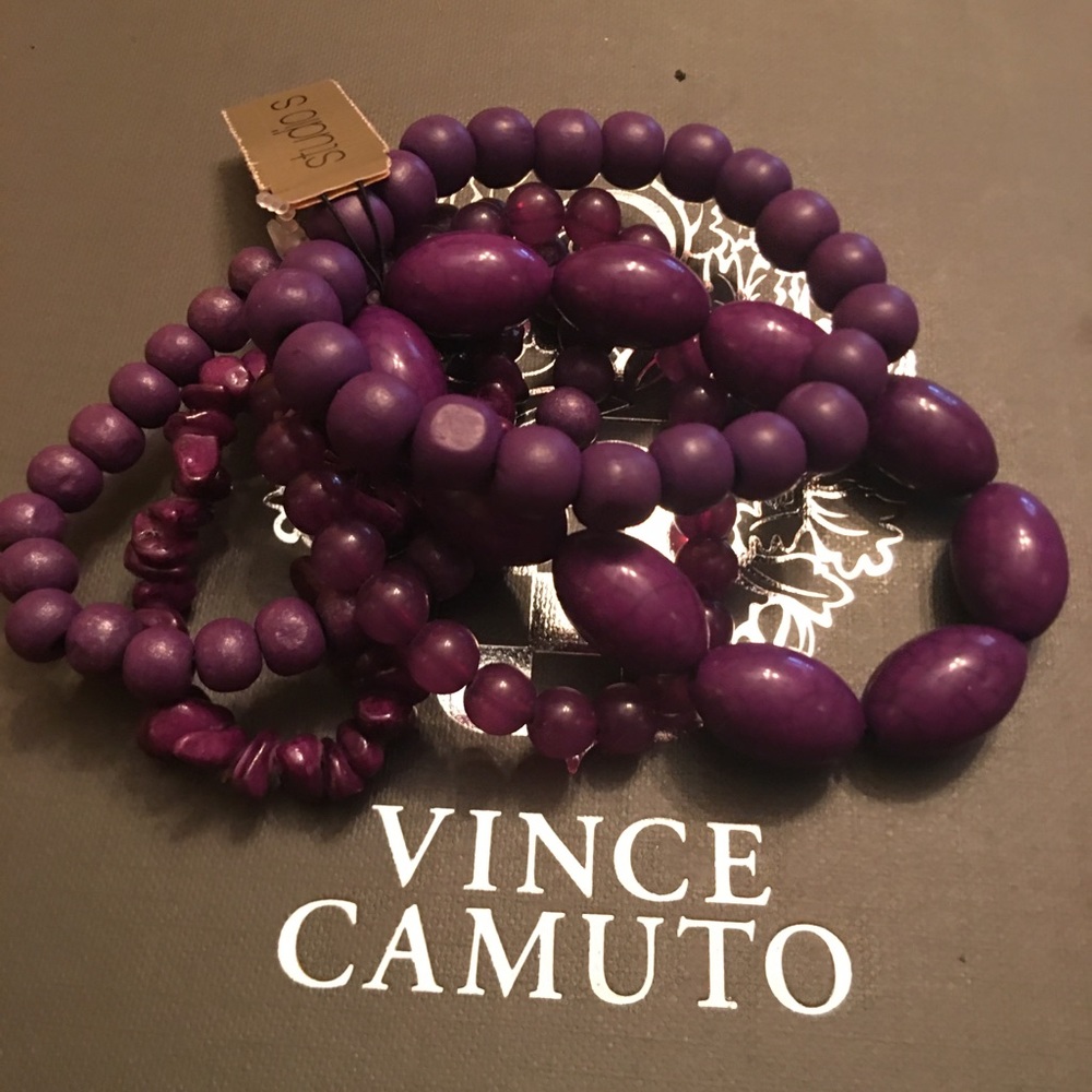 5 Purple Bracelets